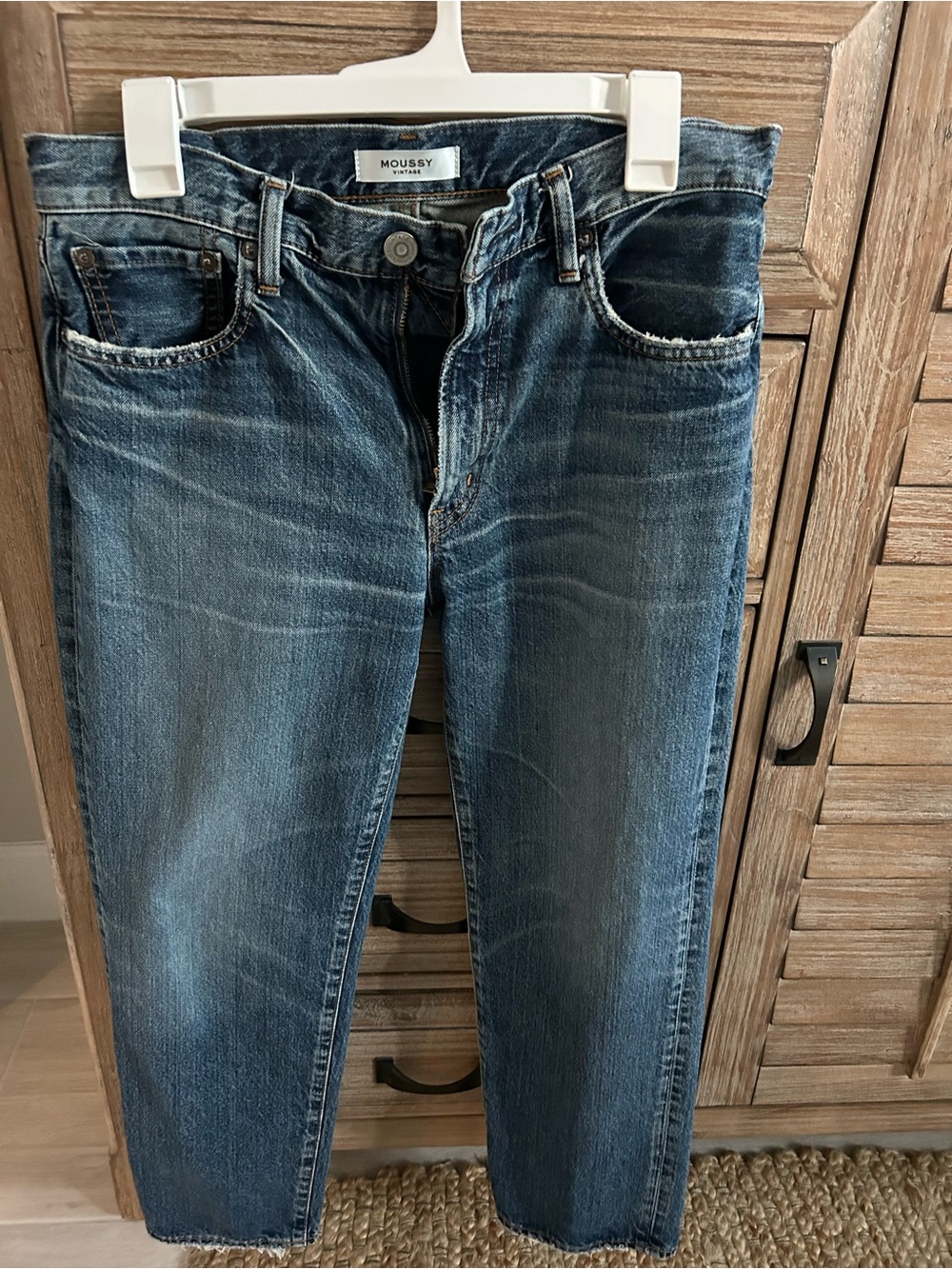 Moussy Blue Denim Jeans - Classic Straight Fit
